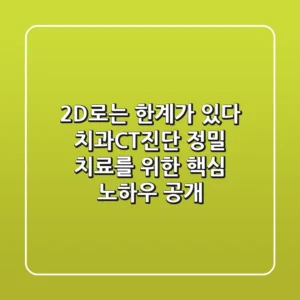 "2D로는 한계가 있다", 치과CT진단, 정밀 치료를 위한 핵심 노하우 공개